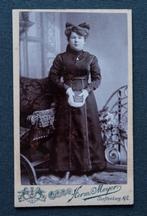 Carte de Visite - Communie meisje, Verzamelen, Gebruikt, Verzenden, Foto, Voor 1940