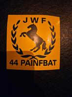 JWF 44 Painfbat sticker, Verzamelen, Ophalen of Verzenden, Landmacht, Nederland, Embleem of Badge