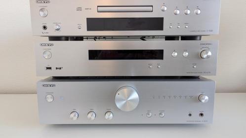 Onkyo set: versterker, cd-speler en netwerk streamer, Audio, Tv en Foto, Stereo-sets, Zo goed als nieuw, Cd-speler, Tuner of Radio