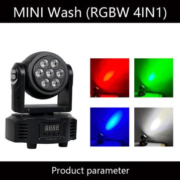 LED Wash movinghead lichteffect met 7 x RGBW 4 in 1 LEDS beschikbaar voor biedingen