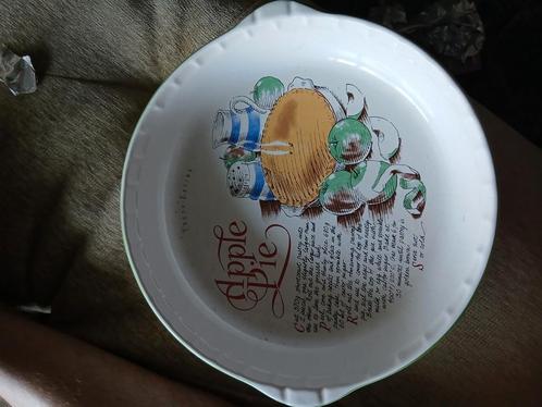 Ovenschaal bedrukt met appeltaart recept, Huis en Inrichting, Keuken | Servies, Schaal of Schalen, Overige stijlen, Ophalen of Verzenden
