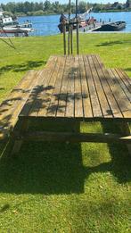 Picknick tafel 210 cm 90 cm blad, Tuin en Terras, Picknicktafels, Ophalen, Gebruikt, Rechthoekig, Hout