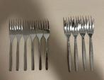 10 gebaks vorkjes Gero en Hema, Ophalen of Verzenden, Zo goed als nieuw, Rvs of Chroom