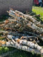 Berkenhout berk hout brandhout haardhout, Tuin en Terras, Haardhout, Minder dan 3 m³, Ophalen, Berkenhout, Stammen