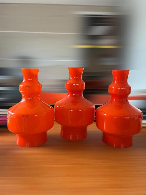 Raak Hanglamp set van 3, Huis en Inrichting, Lampen | Hanglampen, Zo goed als nieuw, Minder dan 50 cm, Glas, Ophalen of Verzenden