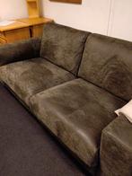 H&H tweepersoons nubuck  leren bank, Ophalen, Gebruikt, H&H, Modern