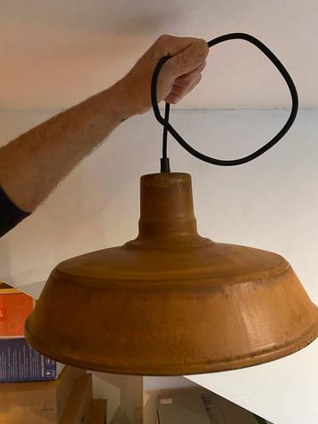 Vintage Hanglamp - Roestbruin beschikbaar voor biedingen