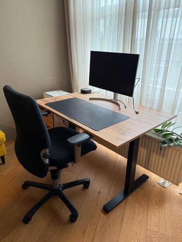 Adjustable Desk Clara 120x80cm & Fredriks Drawer Cabinet  beschikbaar voor biedingen