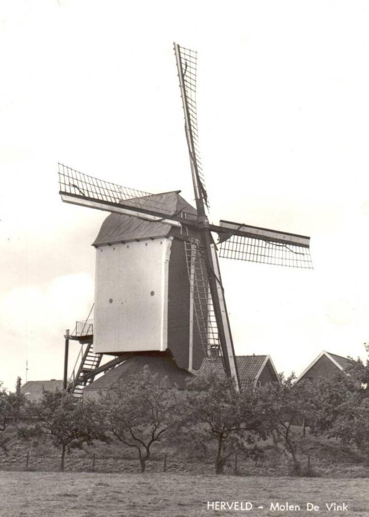 Herveld (Gld) Molen 'De Vink', Verzamelen, Ansichtkaarten | Nederland, Ongelopen, Gelderland, 1980 tot heden, Verzenden