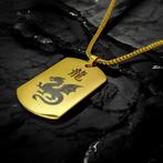 GOUDKLEURIGE CHINESE HOROSCOOP KETTING, Ophalen of Verzenden, Nieuw, Goud, Overige materialen