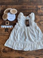 Baby meisje creme bakkaboe zomer jurkje bloemen motief 80, Kinderen en Baby's, Babykleding | Maat 80, Meisje, Jurkje of Rokje