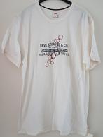 *SALE* Wit heren shirt Levi Strauss maat L *NIEUW (0276) a, Maat 52/54 (L), Wit, Nieuw, Ophalen of Verzenden
