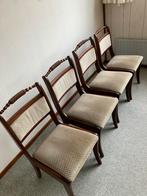 4  x Mahonie Eethoek Stoelen - Stoutenbeek Beverwijk, Ophalen, Bruin, Zo goed als nieuw, Vier