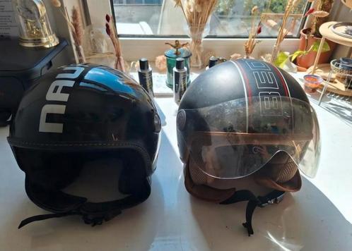 2 scooter helmen te koop!, Fietsen en Brommers, Brommerhelmen, Gebruikt, Ophalen