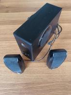 SPEAKER VOOR COMPUTER. LOGITECH.BIEDEN V.A.20 EURO., Computers en Software, Pc speakers, Ophalen, Gebruikt
