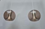 Vintage hanglamp - Raak / 2 Globes - Jaren 60, -, -, Ophalen of Verzenden, Zo goed als nieuw