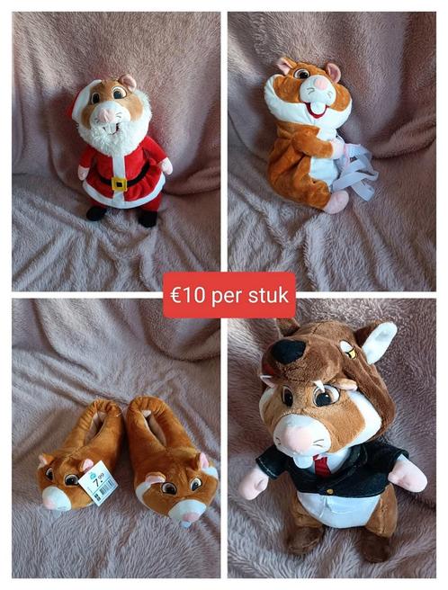 Ah hamster knuffels, sloffen en rugtas, Kinderen en Baby's, Speelgoed | Knuffels en Pluche, Zo goed als nieuw, Overige typen, Ophalen of Verzenden