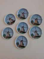 7 blikken onderzetters. Deventer, Ophalen of Verzenden, Gebruikt, Glas of Kopje