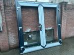 Nieuw kunststof kozijn inclusief tuindeuren - dubbel glas, Ophalen, 120 cm of meer, Nieuw, 200 tot 215 cm