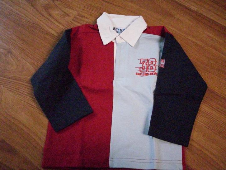 Rugby T-shirt maat 86, Kinderen en Baby's, Babykleding | Maat 86, Zo goed als nieuw, Jongetje of Meisje, Truitje of Vestje, Ophalen of Verzenden