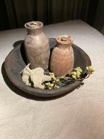 Giga grote prachtige oud houten bak, Ophalen, Zo goed als nieuw, Rond, Hout