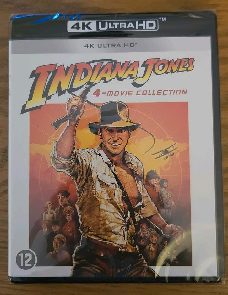Indiana Jones 1-4 Collection 4K UHD Blu-Ray NL (Geseald), Cd's en Dvd's, Blu-ray, Nieuw in verpakking, Actie, Boxset, Ophalen of Verzenden