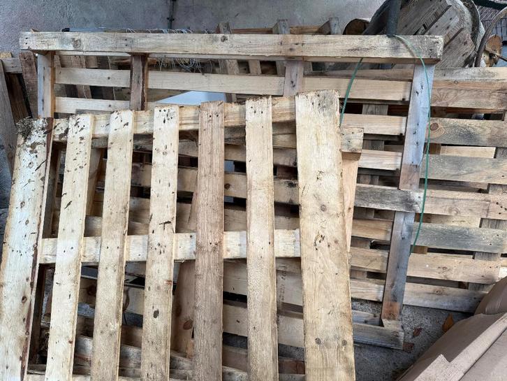 Pallets, Doe-het-zelf en Verbouw, Hout en Planken, Zo goed als nieuw, Pallet, Overige houtsoorten, Minder dan 200 cm, Ophalen