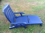 LIGSTOEL LIGBED KUNSTSTOF BLAUW, Ophalen, Gebruikt, Kunststof, Verstelbaar