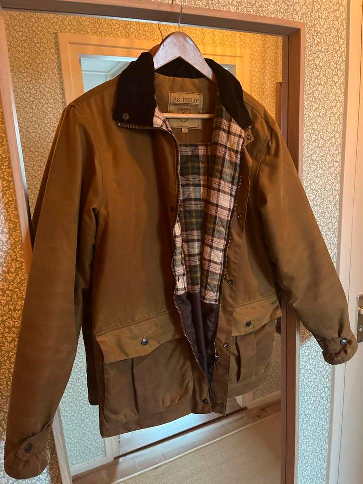 P.G. Field Waxjas Small - Unisex, Kleding | Heren, Jassen | Winter, Zo goed als nieuw, Maat 46 (S) of kleiner, Bruin, Verzenden