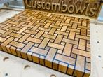 Unieke handgemaakte eindnerf snijplank, Custombowls, Ophalen of Verzenden, Info@custombowls.nl, Wagenberg