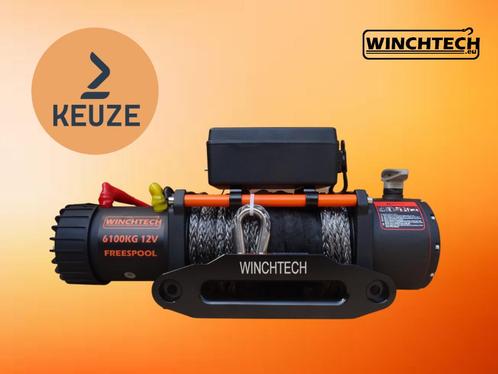 Elektrische Lier Winchtech 12v en 24v | 6100kg | Op voor, Auto diversen, Overige Auto diversen, Ophalen of Verzenden