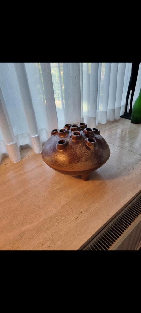 Vintage bloemenvaas - Perigordine Pottery (jaren '60), Huis en Inrichting, Woonaccessoires | Vazen, Zo goed als nieuw, Minder dan 50 cm