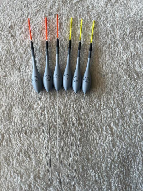 adv 162 /  NIEUW set 5 dobbers BAZZERLA 2,50gr, Watersport en Boten, Hengelsport | Witvissen, Nieuw, Dobber of Lood, Ophalen of Verzenden