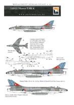 1/32 decals (uit DD32011) KLu Hawker Hunter (Morgenster), Hobby en Vrije tijd, Modelbouw | Vliegtuigen en Helikopters, Overige merken