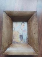 Antieke fotolijst met diepte voor foto 12,5x17,5, Ophalen of Verzenden, Gebruikt