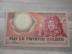 Bijna UNC biljet 25 gulden Huygens, 1955, Ophalen of Verzenden, 25 gulden