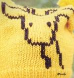 Giraffe trui breipatroon, Hobby en Vrije tijd, Breien en Haken, Ophalen of Verzenden, Zo goed als nieuw, Breien, Patroon of Boek