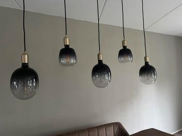 Eettafel lamp complete fittingset E27 zwart goud ombre led beschikbaar voor biedingen
