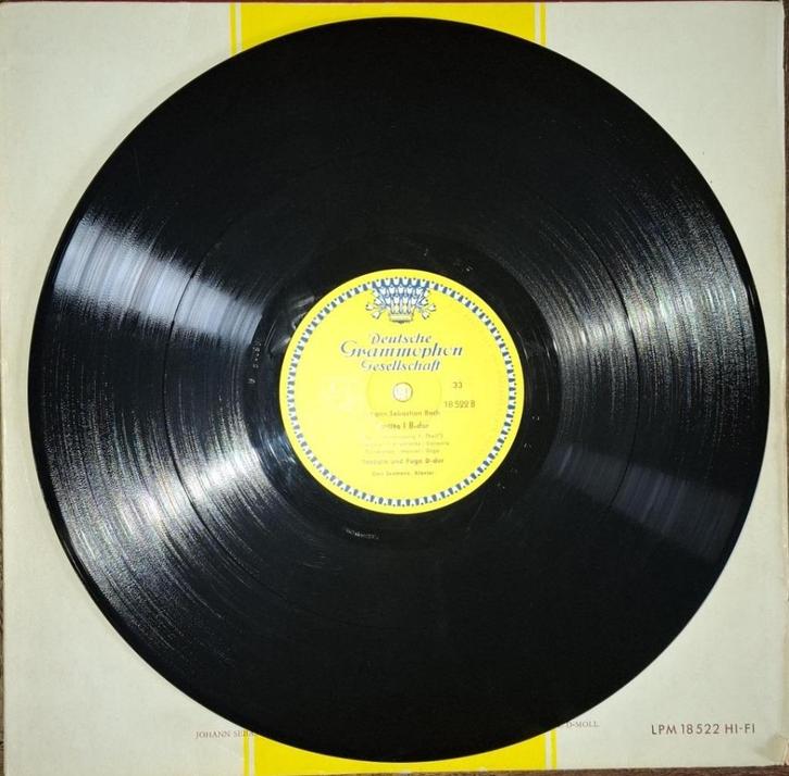 LP Bach sechs kleine praludien DGG LPM 18522, Cd's en Dvd's, Vinyl | Pop, Gebruikt, Voor 1960, Overige formaten, Ophalen of Verzenden