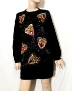 POWYNIG BLUHMOD Trui , Maat 44 , LAMSWOL , ANGORA, Verzenden, Zo goed als nieuw, Maat 42/44 (L), Zwart