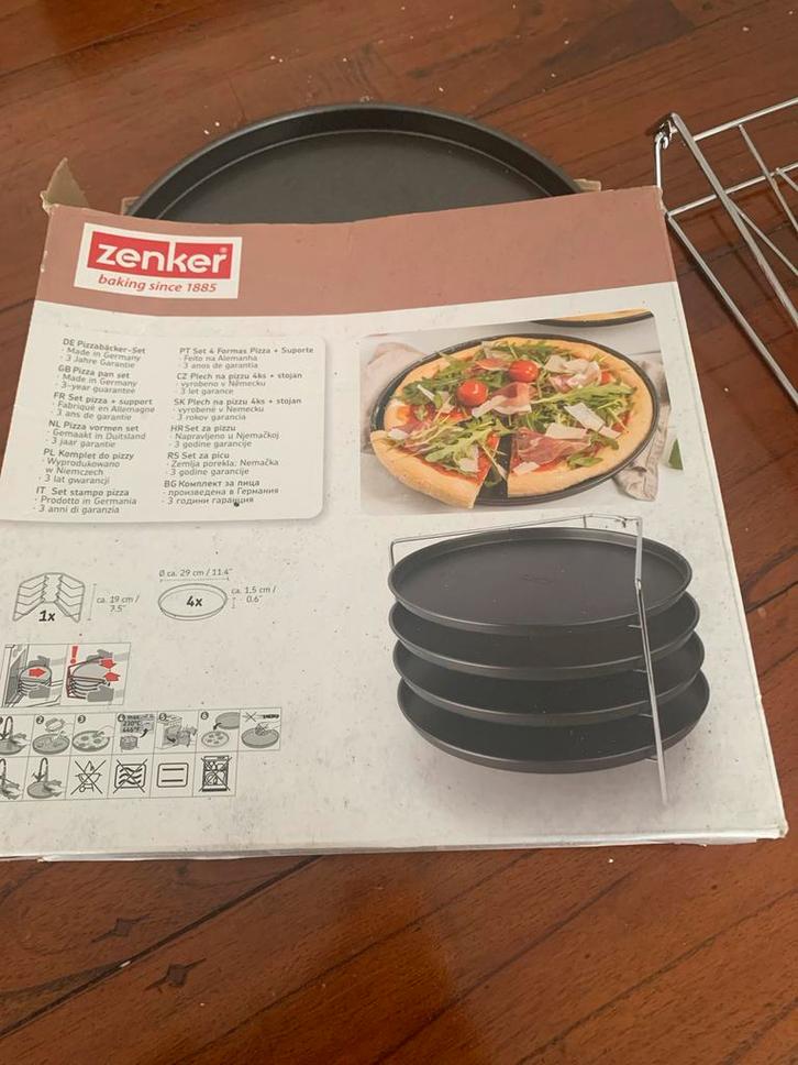 Zenker Pizzabakker Set - Nieuwstaat, Tuin en Terras, Barbecue-accessoires, Zo goed als nieuw, Ophalen of Verzenden