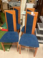 4 x stoelen, Ophalen, Hout, Gebruikt, Bruin