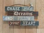 Houten Wanddecoratie - Chase Your Dreams, Ophalen, Zo goed als nieuw