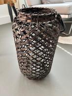 Windlicht | Lantaarn | Kandelaar | Gevlochten | Rotan, Ophalen, Gebruikt, 25 tot 50 cm, Bruin