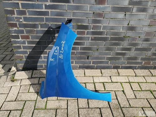 Peugeot 207 2006 - 2013 voorscherm spatbord rechts blauw €40, Auto-onderdelen, Carrosserie en Plaatwerk, Spatbord, Peugeot, Gebruikt
