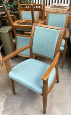 Bannink eetkamer stoelen, Gebruikt, Blauw, Vier, Jugendstil