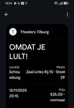2 kaartjes voorstelling Jandino in Tilburg, Tickets en Kaartjes, Twee personen
