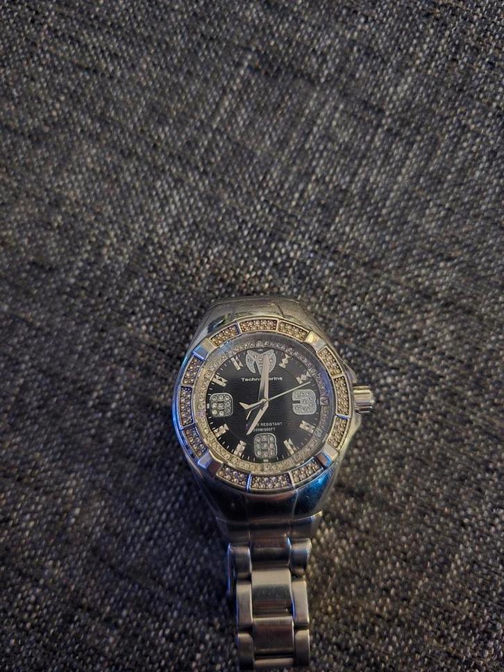 TechnoMarine Cruise Dameshorloge - Zwart, Sieraden, Tassen en Uiterlijk, Horloges | Dames, Gebruikt, Polshorloge, Overige merken