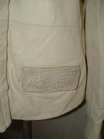 Stella Nova lamsleren jasje maat 38, met mini kraaltjes, Kleding | Dames, Jassen | Zomer, Maat 38/40 (M), Beige, Gedragen, Stella Nova