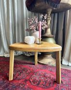 Bijzettafel brutalist-stijl blank eiken hout vintage, Ophalen